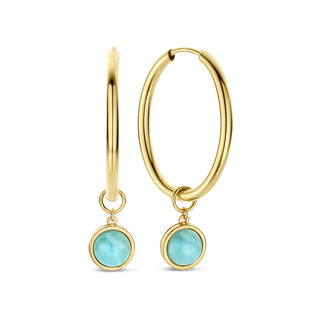 Isabel Bernard Belleville Emmalyn 14 karat gold hoop earrings