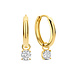 Isabel Bernard Cadeau d'Isabel 14 karat gold earring set with zirconia stones