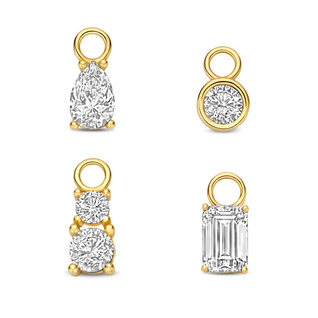 Isabel Bernard Cadeau d'Isabel 14 karat gold four-piece earring charm set