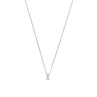 Isabel Bernard De la Paix Celesse 14 karat white gold necklace | diamond 0.07 ct
