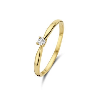 Isabel Bernard De la Paix Céline 14 karat gold ring | diamond 0.05 ct