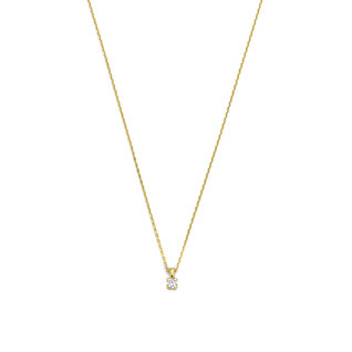 Isabel Bernard De la Paix Christine 14 karat gold necklace | diamond 0.10 ct