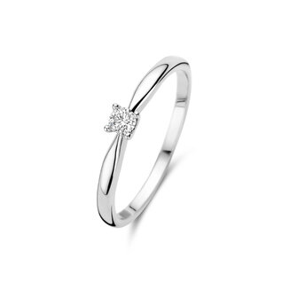 Isabel Bernard De la Paix Christine 14 karat white gold ring | diamond 0.10 ct