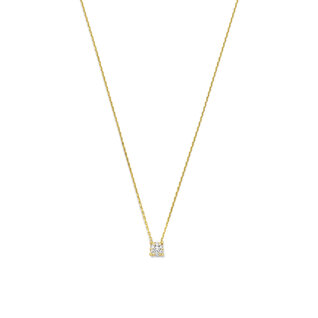 Isabel Bernard De la Paix Hanaé 14 karat gold necklace | diamond 0.08 ct