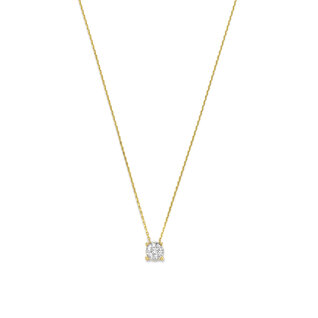Isabel Bernard De la Paix Hanaé 14 karat gold necklace | diamond 0.14 ct