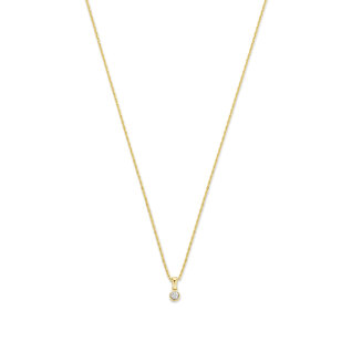 Isabel Bernard De la Paix Inaya 14 karat gold necklace | diamond 0.01 ct