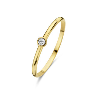 Isabel Bernard De la Paix Inaya 14 karat gold ring | diamond 0.01 ct