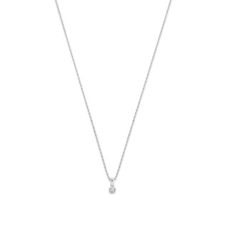 Isabel Bernard De la Paix Inaya 14 karat white gold necklace | diamond 0.01 ct