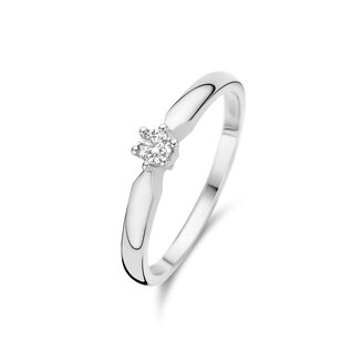 Isabel Bernard De la Paix Sybil 14 karat white gold ring | diamond 0.10 ct