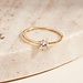 Isabel Bernard Le Marais Abelle 14 karat gold ring with zirconia stone
