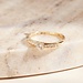 Isabel Bernard Le Marais Estée 14 karat gold ring with zirconia stones