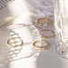 Isabel Bernard Le Marais Estée 14 karat gold ring with zirconia stones
