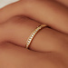 Isabel Bernard Le Marais Merle 14 karat gold ring with zirconia stones