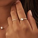 Isabel Bernard Le Marais Soleil 14 karat gold ring with zirconia stone