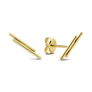 Isabel Bernard Monceau Jade 14 karat gold stud earrings