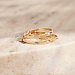 Isabel Bernard Rivoli Aélys 14 karat gold stacking ring with zirconia stone