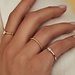 Isabel Bernard Rivoli Esmée 14 karat gold ring with zirconia stones