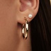 Isabel Bernard Rivoli Estrella 14 karat gold hoop earrings 27 mm