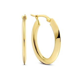Isabel Bernard Rivoli Lila 14 karat gold hoop earrings
