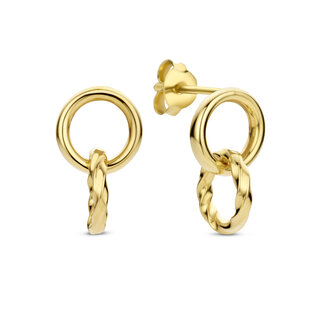 Isabel Bernard Rivoli Lisan 14 karat gold drop earrings