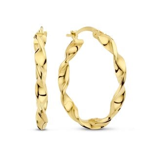 Isabel Bernard Rivoli Odette 14 karat gold hoop earrings