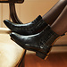 Isabel Bernard Vendôme Chey croco black calfskin leather chelsea boots