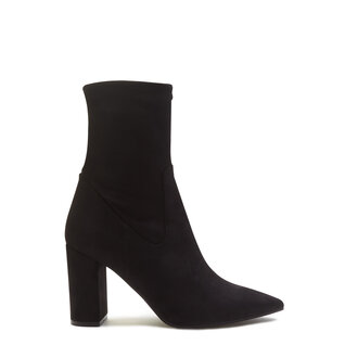 Isabel Bernard Vendôme Fem black nylon stretch suede heels