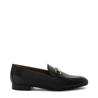 Isabel Bernard Vendôme Fleur black calfskin leather loafers
